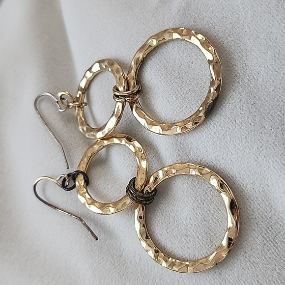 Gold earrings - Picture 2 of 2